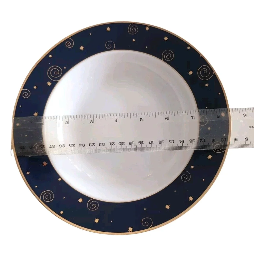 VTG 2000 Sakura Star Light‎ 2 Christmas Salad/Soup Bowls Celestial Y2K Hallmark